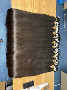 Meilleure vente 100% Vietnam brut vierge Remy cheveux faisceaux de haute qualité droite en vrac cheveux synthétiques 30 pouces étiré en gros - Product Image 2