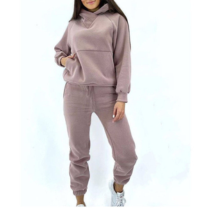 2025 Jogging porter fermeture éclair femmes 2 pièces Yoga survêtement ensemble à manches longues fermeture éclair hauts joggers pantalons - Product Image 6