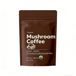 ผู้ผลิตจีน ขายส่ง รับผลิตแบบ OEM แบรนด์ส่วนตัว อาหารเสริมสมุนไพร ออร์แกนิค กาแฟเห็ดสำเร็จรูป 10 in 1 แบบผง จำนวนมาก - Product Image 1
