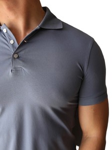 เสื้อโปโลผู้ชายสไตล์ใหม่สำหรับฤดูร้อน2025คอปกมีกระดุม - Product Image 2