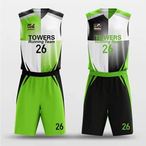 Conjunto de uniforme de baloncesto poliéster secado rápido personalizado Unisex felpa tamaño transpirable ropa deportiva sublimación impresa Jersey - Product Image 1