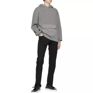 Sweats à capuche pour hommes, doux, 100% coton, brodés, unis, décontractés, streetwear, hiver, automne, port quotidien, confort - Product Image 4