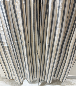 Rideaux en coton faits à la main écologiques - Personnalisables, à œillets tissés, design classique pour hôtel, café et décoration intérieure - Product Image 3