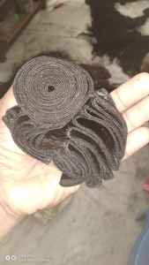 Extensiones de cabello humano liso indio crudo sin enredos ni caída de cutícula de cabello alineado de donante joven - Product Image 5