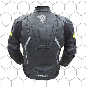 Chaqueta de cuero de motocicleta aprobada por CE para Hombre | Chaqueta de motorista duradera | Elegante chaqueta de cuero para montar - Product Image 5