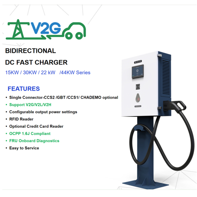 22KW Bidirectional V2G EV AC Charger for Home Charging