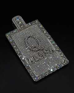 Colgante de Moissanita Personalizado Estilo Hip Hop, Color D, VVS, Plata de Ley 925, Pasa la Prueba del Diamante, Collar con Colgante Iced - Product Image 4