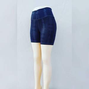 Pantalones cortos de botín personalizados de alta calidad sublimación Yoga mujeres entrenamiento atlético cintura alta gimnasio pantalones cortos moda Bum pantalones cortos transpirables - Product Image 3