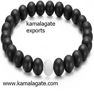8 mm Natural Black Agate Quartz Gemstone <b>Bracelet</b> Handmade Elastic Healing Stone <b>Beads</b> Semi-Precious Stone Crafts for <b>Men</b> Women - Product Image 5