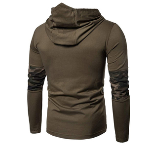 Sudadera con capucha estilo camuflaje para hombre, Sudadera con capucha de lana con hombros caídos de manga larga de gran tamaño, sudadera con capucha de moda con bolsillo - Product Image 2