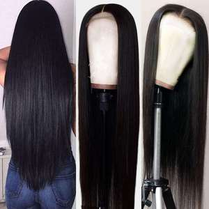 Peluca de Cabello Humano 100% sin Pegamento con Frente de Encaje HD, Línea de Cabello Pre-Depilada, Cabello Virgen con Cutícula Alineada y Densidad Completa - Product Image 6