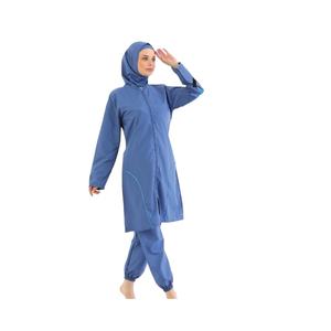 Nuevo Traje de Baño Modesto para Mujeres Musulmanas, Cómodo, Manga Larga, Hiyab, Burka, Cobertura Completa, Estilo Deportivo Islámico, Secado Rápido - Product Image 4