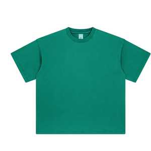 T-shirt à manches courtes 100% coton pour hommes, mode décontractée avec coupe régulière et motif solide, style personnalisé pour les vêtements de rue - Product Image 1