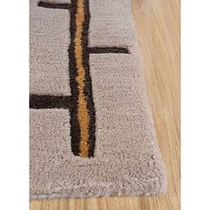 พรมขนสัตว์ทอมือลายเรขาคณิต Acar Ivory ขนาด 9x12 ฟุต รูปทรงสี่เหลี่ยมผืนผ้า สำหรับใช้ในบ้าน ห้องนั่งเล่น ทางเดิน ห้องนอนวัยรุ่น-รุ่น Tnc-7067 - Product Image 4