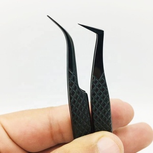 Nuevas pinzas para extensión de pestañas postizas, pinzas de acero inoxidable, juego de tijeras, pinzas para extensión de pestañas sólidas, visón sostenible - Product Image 2