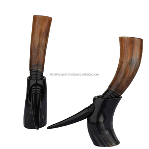 Nouveauté corne à boire Viking corne de buffle/corne à boire Viking/corne à boire avec support de corne d'Inde par RF Crafts - Product Image 5
