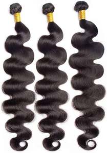 Extensions de cheveux humains vierges 100% Remy indiennes en gros, qualité 12A, non traitées, double trame machine, vague profonde lâche, super vague - Product Image 2