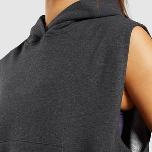 2024 Logo personnalisé dames femmes sweat de haute qualité sans manches Gym pull à capuche Offre Spéciale haut d'hiver - Product Image 5