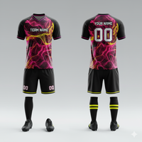 Ensemble de maillots de football unisexes de haute qualité, taille plus |   Manches courtes |   100% polyester, séchage rapide |   Tenues d'entraînement pour matchs |