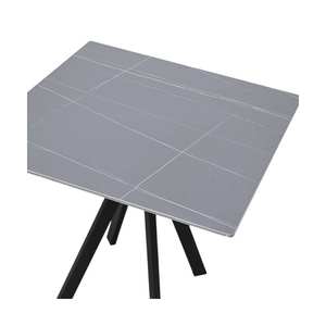 Tablero de Mesa de Piedra Sinterizada Negro Dorado, Tamaño 70x70, Mesas Elegantes, Producto Ws, Diseño Modelo 872 - Product Image 2