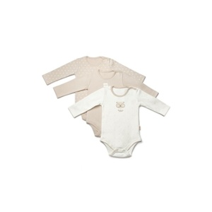 Confezione da 3 100% in cotone biologico a maniche lunghe serie di pagliaccetti per neonati e neonati - Product Image 6