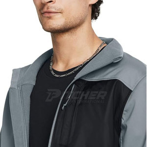 High Quality Pakistan Made <b>Men's</b> Softshell <b>Jacket</b> with Stand Collar Eco-Friendly Windproof <b>Lightweight</b> Design - Product Image 2