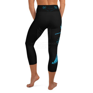 High Quality Elastic Active Wear Capri <b>Leggings</b> for Women Quick-Drying Mid Waist Workout Pants for Gym Solid <b>Pattern</b> - Product Image 5