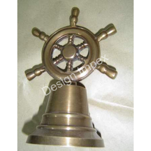 Campana de Mesa Artesanal, Campanas Metálicas de Diseño Grabadas, Campana de Llamada para Oficina o Escuela, Decoración Navideña - Product Image 4