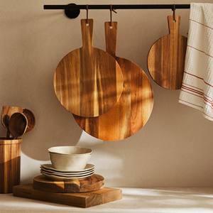 Planche à fromages à cercle plat planches à fromage en bois faites à la main meilleur prix planches à plateau de charcuterie en bois rondes - Product Image 5