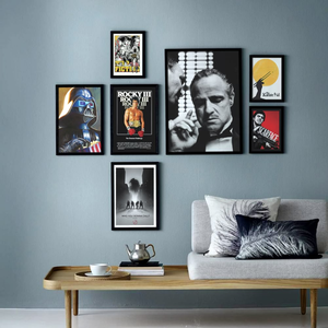 Tableau numérique imprimé sur toile, style graffiti urbain moderne Banksy vintage, abstrait, décoratif mural, encadré, pour salon - Product Image 6