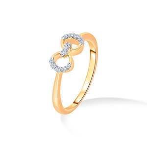 Bague Twilight Ties Or et Diamant - Product Image 2