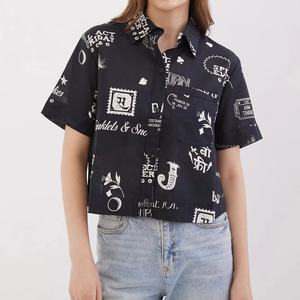 Chemise décontractée à manches longues pour homme en été, respirante en polyester/coton avec logo brodé, chemise boutonnée rayée # RL - Product Image 1