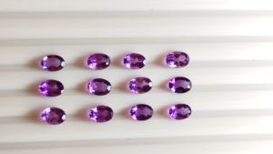 AAA Quality 7x5mm Oval Cut Amethyst Quartz Gemstone <b>Natural</b> <b>Crystal</b> Semi-Precious Faceted Stone for Jewelry Loose Gemstones - Product Image 4