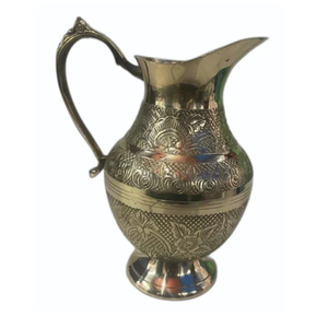 Venta caliente de jarra de latón, jarra para servir agua, jarra para servir de peso ligero de grado de calidad con asa disponible a bajo precio - Product Image 5