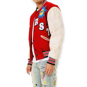เสื้อโค้ทแฟชั่นแบบปรับแต่งได้เสื้อเบสบอลแจ็คเก็ตเลตเทอร์แมนลำลองทรงหลวมสำหรับผู้ชายเสื้อครอปโพลีเอสเตอร์เสื้อแจ็คเก็ตมหาวิทยาลัย - Product Image 4
