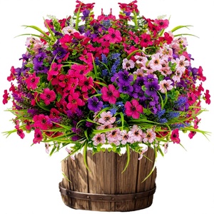 LOYWREE Kleine Kunstmatige Hangende Paarse Wenkbrauwblad Donker Zwarte Rankplant Kunststof <span class=keywords><strong>Pot</strong></span> 2-3ft Binnen/Buiten Huis Kantoor Tuin - Product Image 4