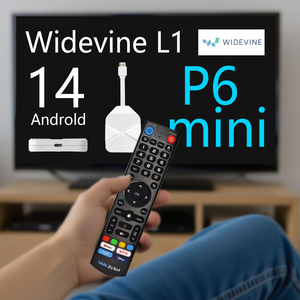 We2USat P6 Mini <b>Android</b> 14 TV Stick 4GB 64GB S905Y4 Quad Core 5G WiFi6 BT5.0 6K Smart TV Dongle Compare To Vseebox US TV Stick - Product Image 3