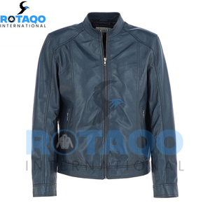 Nouvelle conception de veste en cuir véritable pour homme, veste en cuir de haute qualité personnalisée, veste en cuir en gros - Product Image 1