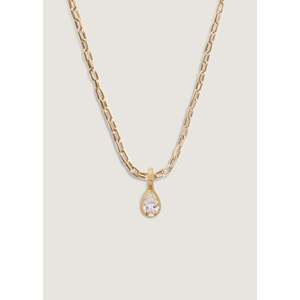 3ctw Diamond Pear Pendant <b>Necklace</b> Elegant Madeleine Design - Product Image 6