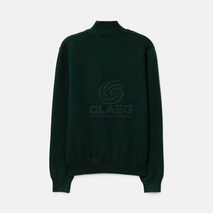 Sweat-shirt à col zippé pour homme, best-seller, 100% coton, couleur unie, manches longues, séchage rapide, fermeture éclair, automne - Product Image 6