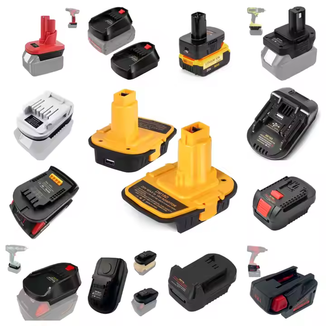 Battery Adapter Converter 18V ABS Material Power Tool Lithium Batteries USB Port Convert Brand Battery B Brand Tool DM18M Model