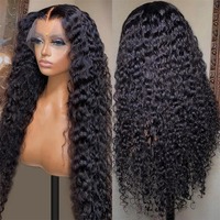 Perruque Lace Front 13x6 en Cheveux Humains Ondulés (Water Wave) – Vente en Gros, Prête à l'Expédition pour Femmes Noires, de 10 à 34 Pouces, Couleur Naturelle, Perruques avec Closure 13x4