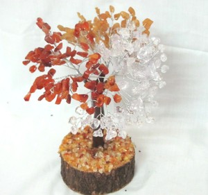 Piedra semipreciosa artesanal Seven Chakra Chips Piedras Árbol - Product Image 4