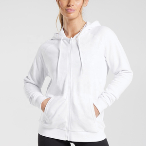 เสื้อฮู้ดมีซิปปักลายสำหรับผู้หญิงน้ำหนักเบาออกแบบได้ตามต้องการ - Product Image 4
