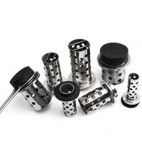 Flacon de moulage sous vide en acier inoxydable avec base en caoutchouc pour la fabrication de bijoux par moulage à la cire perdue, ensemble d'outils