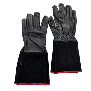 TIG Welding <b>Gloves</b> - Premium <b>Black</b> Goatskin Leather Welding <b>Gloves</b>/New Latest Design Welding <b>Gloves</b> - Product Image 1