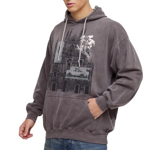 Luxe uni 600gsm épais coton lourd 100% mélange français éponge hiver unisexe recadrée Double fermeture éclair sweat à capuche zippé personnalisé - Product Image 5
