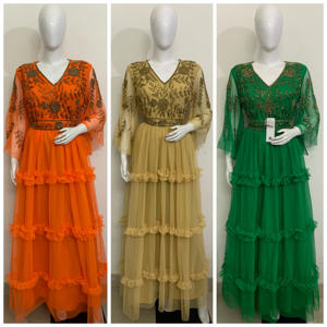 Vestido Maxi Largo Hasta el Suelo con Cuentas y Lentejuelas Hechas a Mano, Apliques de Perlas, Plisado, Ajustado, Elegante, para Cóctel, Fiesta, Club, Ropa de Mujer - Product Image 6