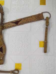 Juego de tachuelas de caballo ecuestre occidental que incluye cabezal y coraza para montar en desfile - Product Image 2