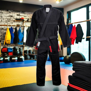 Vente en gros fabricant unisexe coton Judo uniforme coréen BJJ Kimono Judogi OEM Logo personnalisé taille adulte temps d'article rapide - Product Image 1